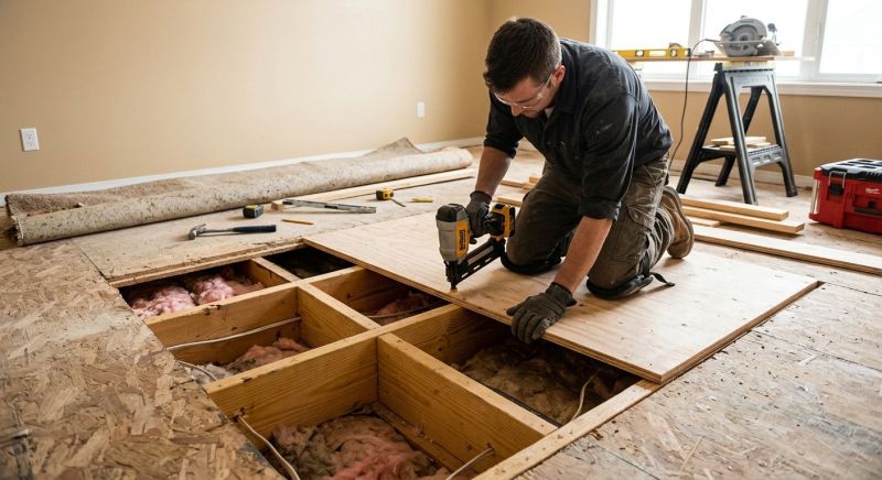 Squeaking Floor Repair in Kansas City, KS